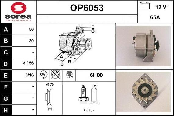 Sera OP6053 - Alternateur cwaw.fr