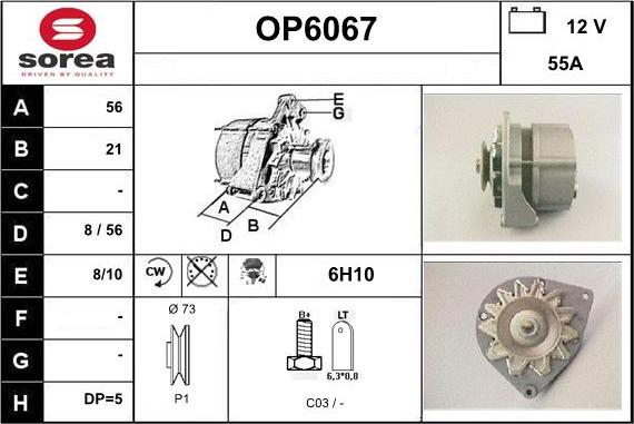 Sera OP6067 - Alternateur cwaw.fr