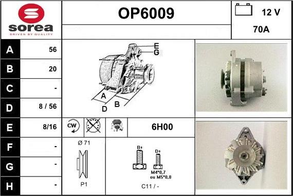 Sera OP6009 - Alternateur cwaw.fr