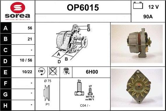 Sera OP6015 - Alternateur cwaw.fr