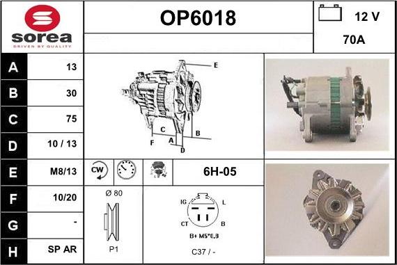 Sera OP6018 - Alternateur cwaw.fr