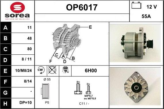 Sera OP6017 - Alternateur cwaw.fr