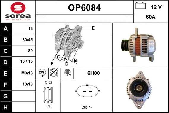 Sera OP6084 - Alternateur cwaw.fr