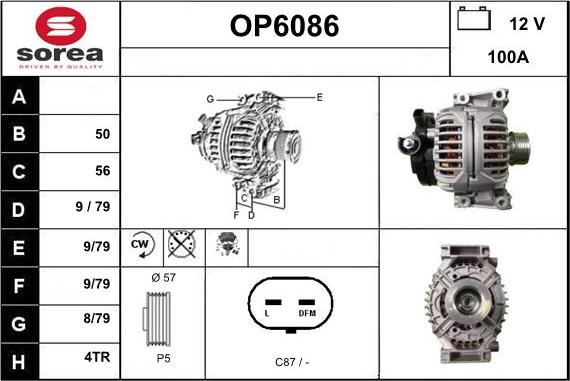 Sera OP6086 - Alternateur cwaw.fr