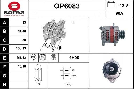 Sera OP6083 - Alternateur cwaw.fr