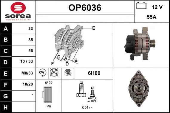 Sera OP6036 - Alternateur cwaw.fr