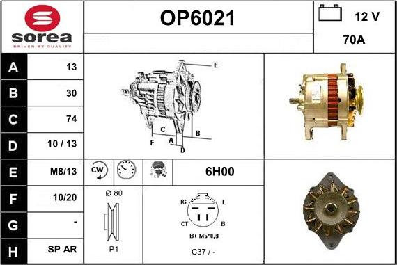 Sera OP6021 - Alternateur cwaw.fr