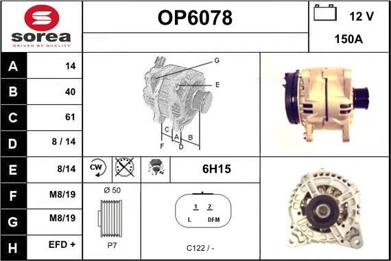 Sera OP6078 - Alternateur cwaw.fr