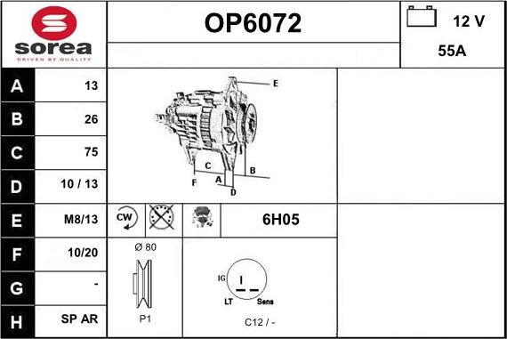 Sera OP6072 - Alternateur cwaw.fr