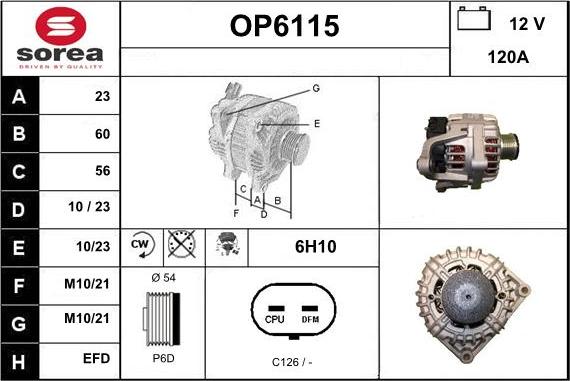 Sera OP6115 - Alternateur cwaw.fr