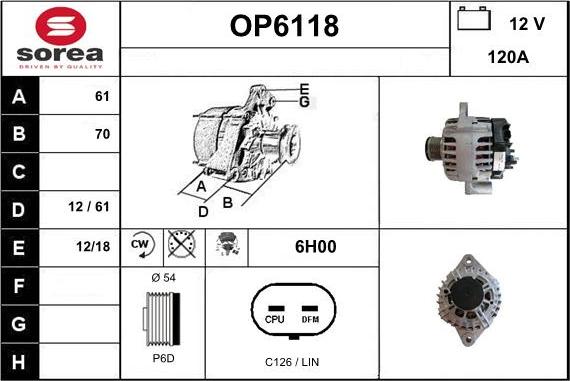 Sera OP6118 - Alternateur cwaw.fr