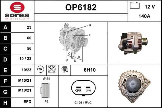 Sera OP6182 - Alternateur cwaw.fr