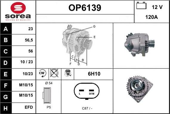 Sera OP6139 - Alternateur cwaw.fr