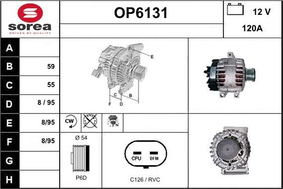 Sera OP6131 - Alternateur cwaw.fr