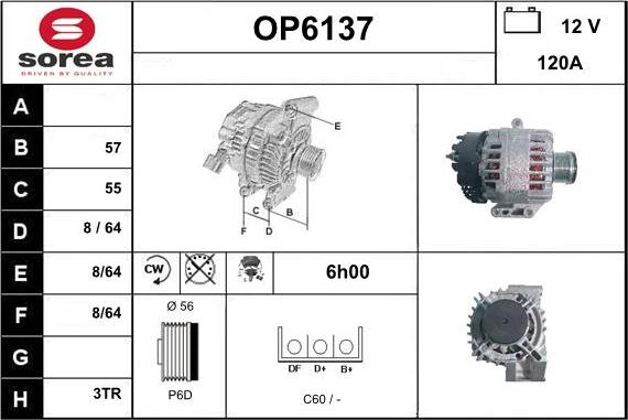 Sera OP6137 - Alternateur cwaw.fr