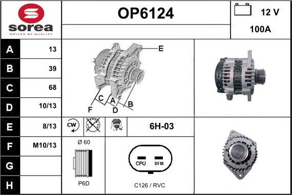 Sera OP6124 - Alternateur cwaw.fr