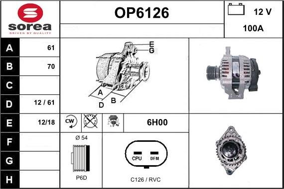 Sera OP6126 - Alternateur cwaw.fr