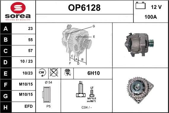 Sera OP6128 - Alternateur cwaw.fr