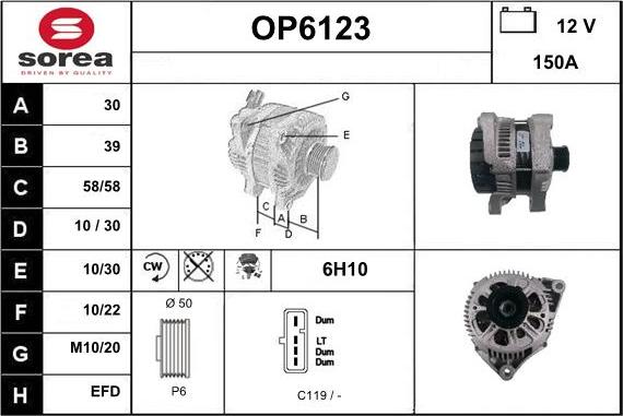 Sera OP6123 - Alternateur cwaw.fr