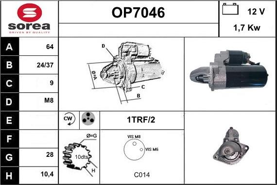 Sera OP7046 - Démarreur cwaw.fr