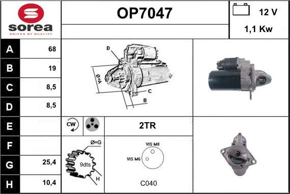 Sera OP7047 - Démarreur cwaw.fr