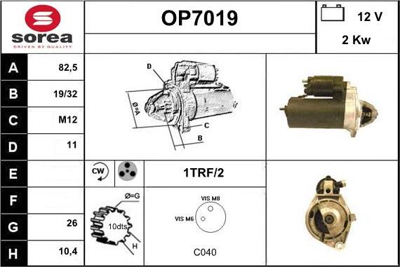 Sera OP7019 - Démarreur cwaw.fr