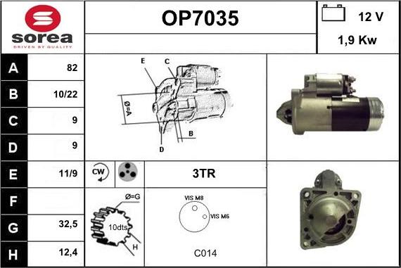 Sera OP7035 - Démarreur cwaw.fr