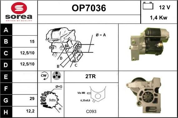 Sera OP7036 - Démarreur cwaw.fr