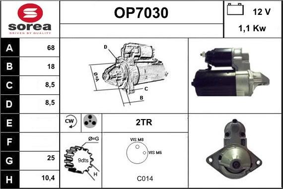 Sera OP7030 - Démarreur cwaw.fr