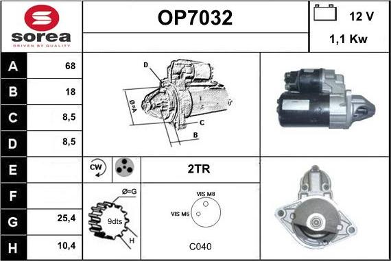 Sera OP7032 - Démarreur cwaw.fr