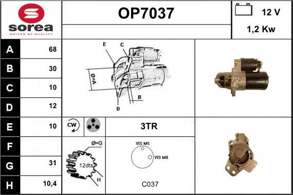 Sera OP7037 - Démarreur cwaw.fr