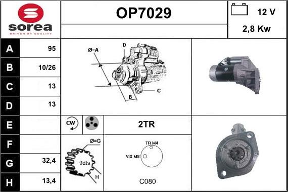 Sera OP7029 - Démarreur cwaw.fr