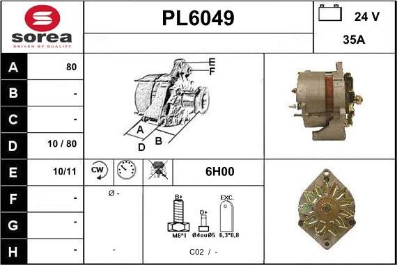 Sera PL6049 - Alternateur cwaw.fr