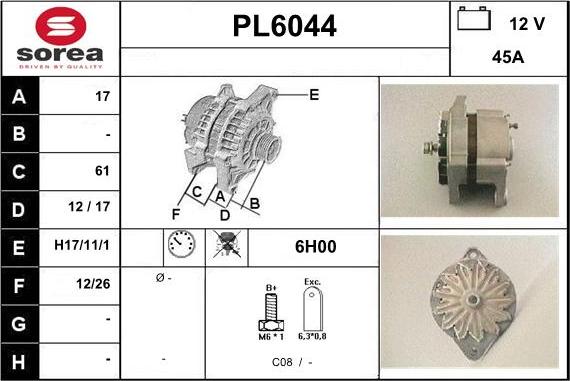 Sera PL6044 - Alternateur cwaw.fr