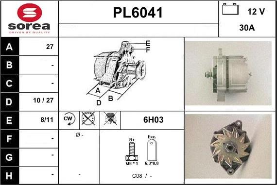 Sera PL6041 - Alternateur cwaw.fr