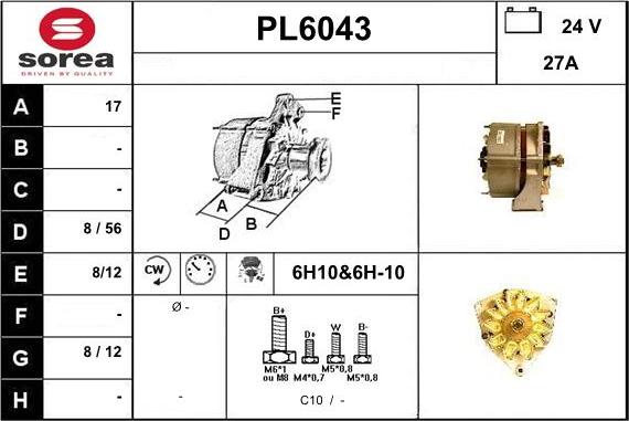 Sera PL6043 - Alternateur cwaw.fr