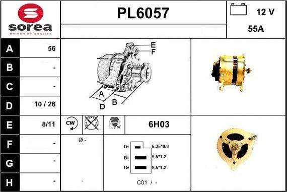 Sera PL6057 - Alternateur cwaw.fr