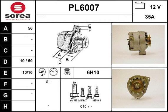 Sera PL6007 - Alternateur cwaw.fr