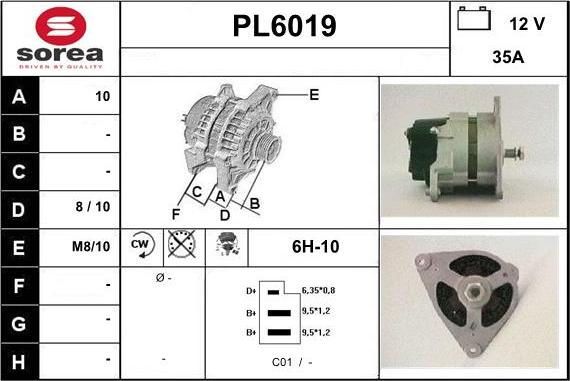 Sera PL6019 - Alternateur cwaw.fr