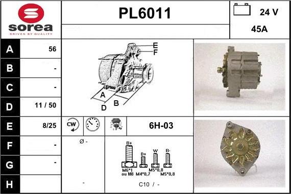 Sera PL6011 - Alternateur cwaw.fr