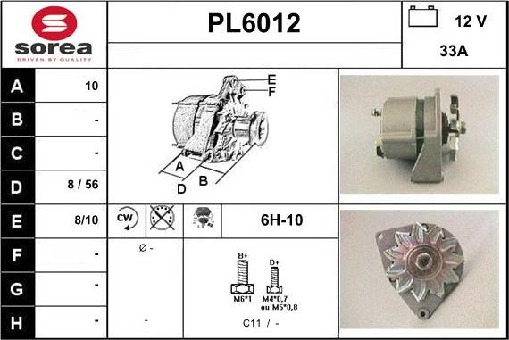 Sera PL6012 - Alternateur cwaw.fr