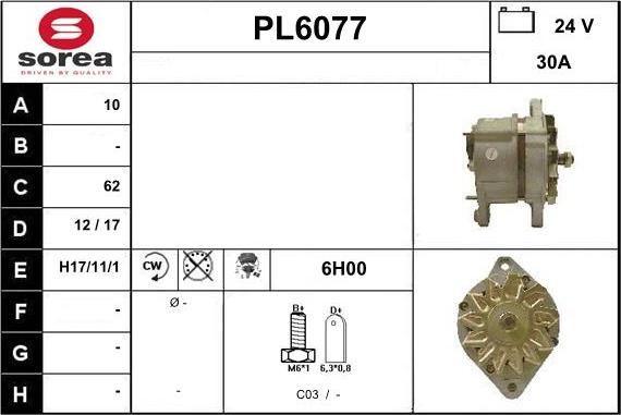 Sera PL6077 - Alternateur cwaw.fr