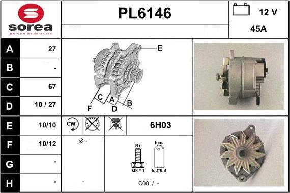 Sera PL6146 - Alternateur cwaw.fr