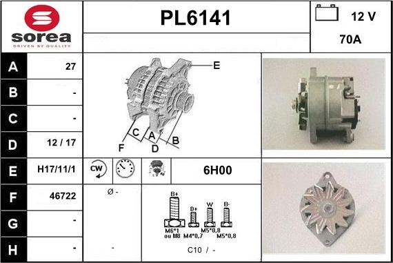 Sera PL6141 - Alternateur cwaw.fr