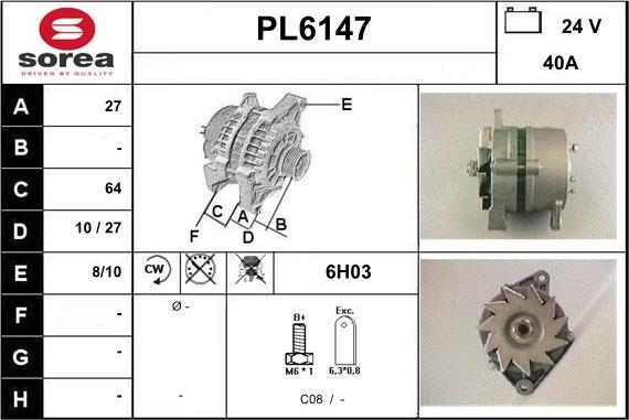 Sera PL6147 - Alternateur cwaw.fr