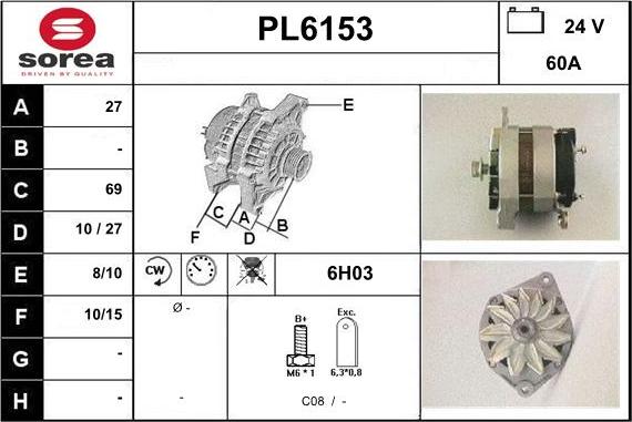 Sera PL6153 - Alternateur cwaw.fr