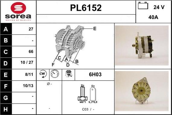 Sera PL6152 - Alternateur cwaw.fr