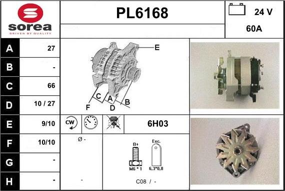 Sera PL6168 - Alternateur cwaw.fr