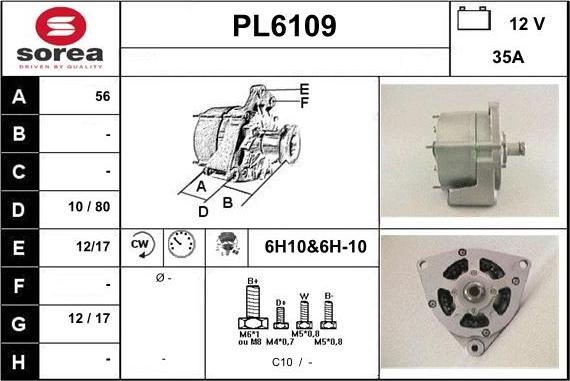 Sera PL6109 - Alternateur cwaw.fr