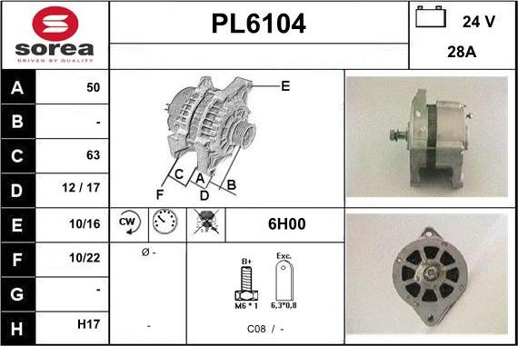 Sera PL6104 - Alternateur cwaw.fr